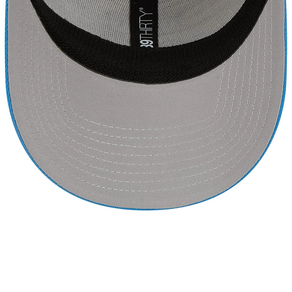 Men's New Era Cream/Powder Blue Los Angeles Chargers 2023 Sideline Historic 39THIRTY Flex Hat