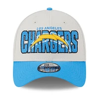 Men's New Era  Cream Los Angeles Chargers 2023 NFL Draft 39THIRTY Flex Hat