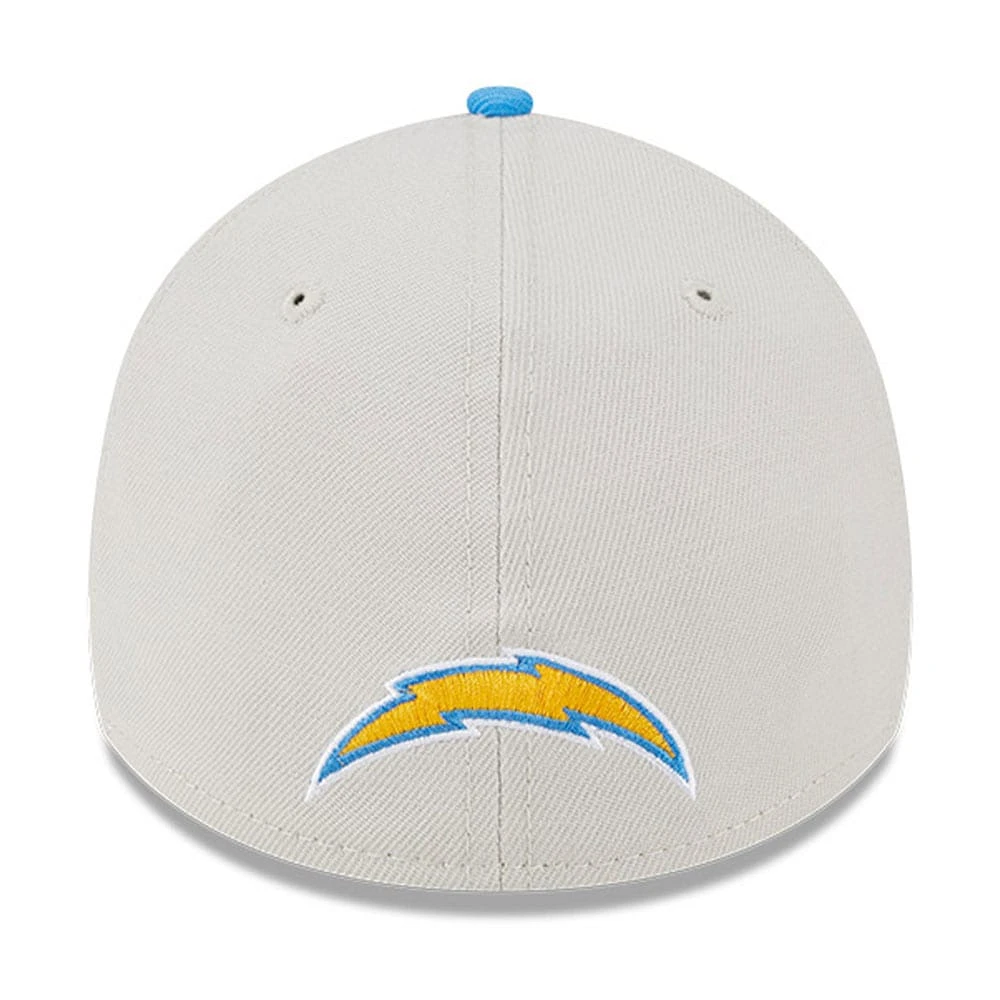 Men's New Era  Cream Los Angeles Chargers 2023 NFL Draft 39THIRTY Flex Hat
