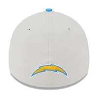 Men's New Era  Cream Los Angeles Chargers 2023 NFL Draft 39THIRTY Flex Hat