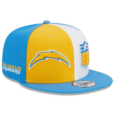 Men's New Era Gold/Powder Blue Los Angeles Chargers 2023 Sideline 9FIFTY Snapback Hat
