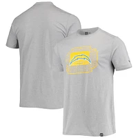 Men's New Era Gray Los Angeles Chargers Stadium T-Shirt
