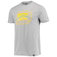 Men's New Era Gray Los Angeles Chargers Stadium T-Shirt
