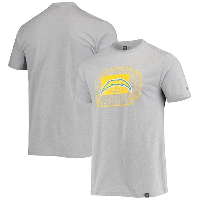 T-shirt Los Angeles Chargers Stadium New Era gris pour homme