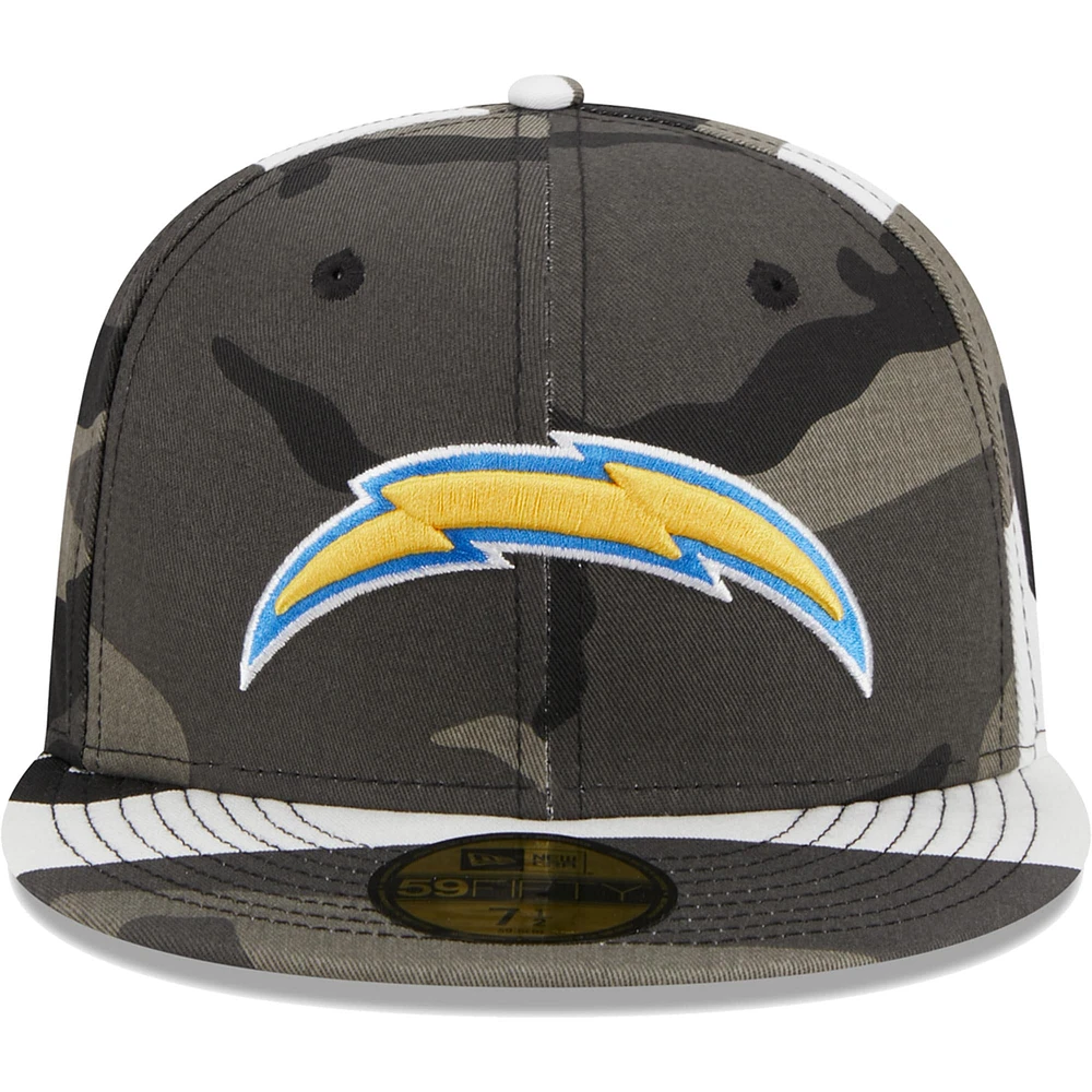 Men's New Era Los Angeles Chargers Urban Camo 59FIFTY Fitted Hat