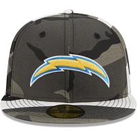 Men's New Era Los Angeles Chargers Urban Camo 59FIFTY Fitted Hat