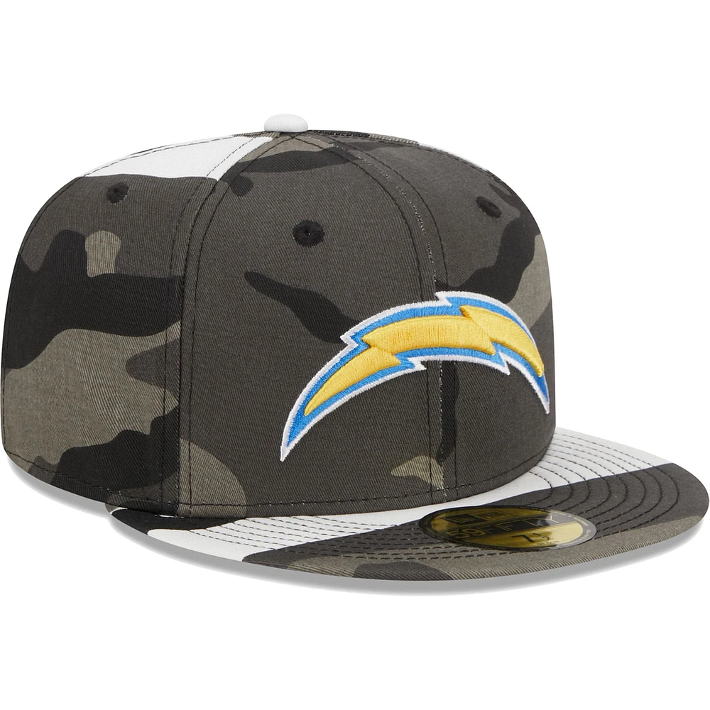 Men's New Era Los Angeles Chargers Urban Camo 59FIFTY Fitted Hat