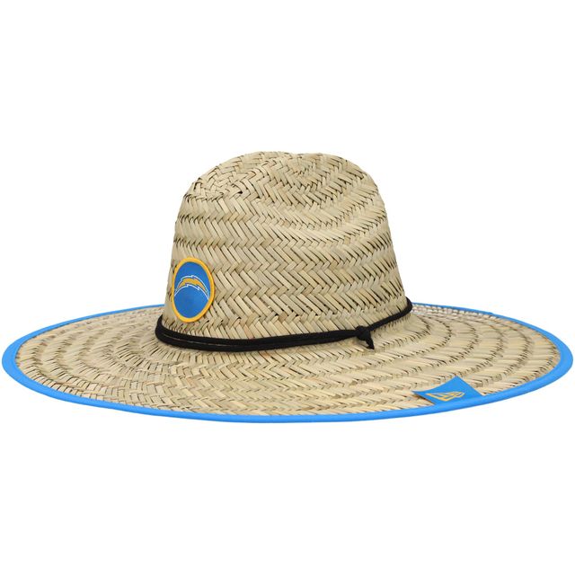Casquette de sauveteur en paille officielle Natural Los Angeles Chargers NFL Entraînement Camp New Era pour homme