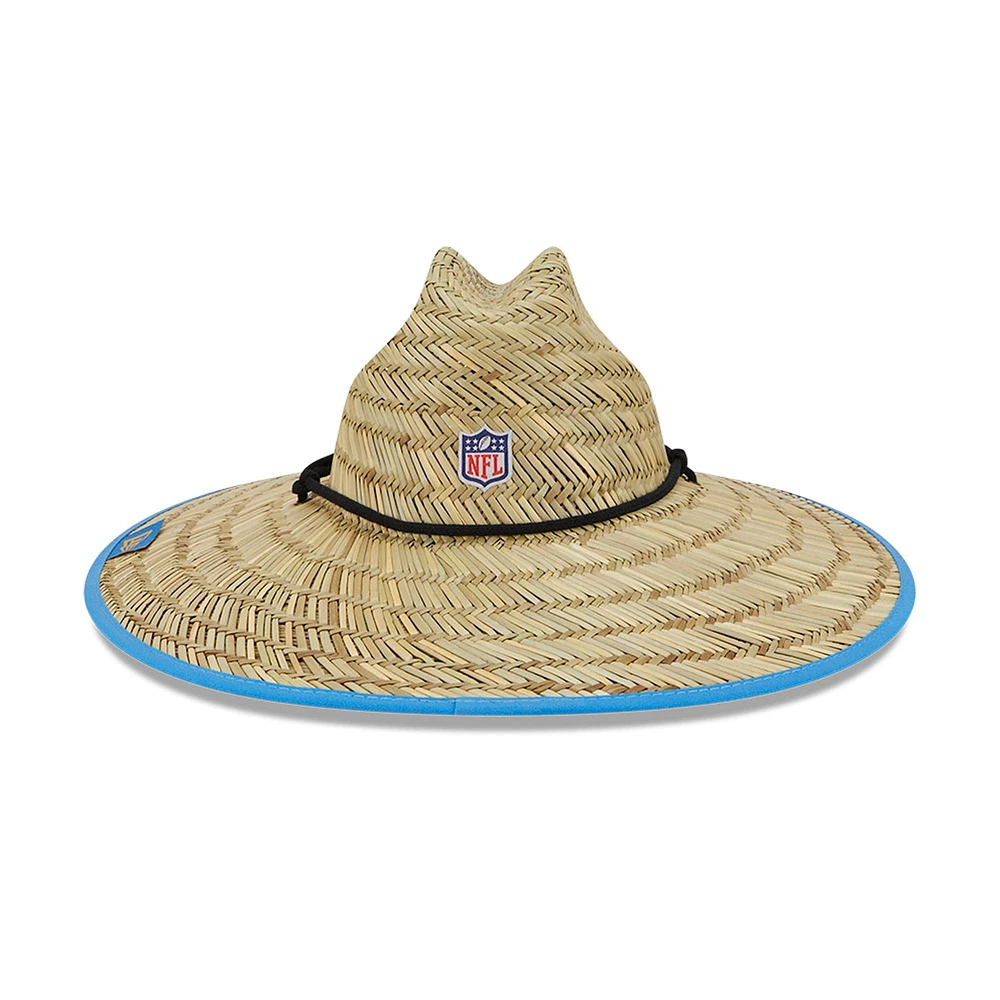 Casquette de sauveteur en paille officielle Natural Los Angeles Chargers NFL Entraînement Camp New Era pour homme