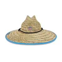 Casquette de sauveteur en paille officielle Natural Los Angeles Chargers NFL Entraînement Camp New Era pour homme