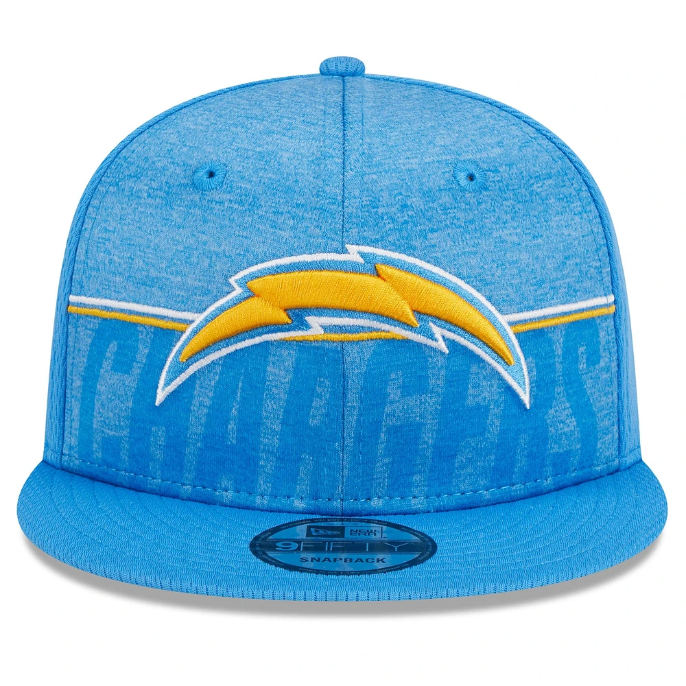 Men's New Era Powder Blue Los Angeles Chargers 2023 NFL Training Camp 9FIFTY Snapback Hat
