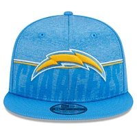 Men's New Era Powder Blue Los Angeles Chargers 2023 NFL Training Camp 9FIFTY Snapback Hat
