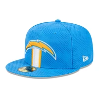 Men's New Era  Powder Blue Los Angeles Chargers 2024 Sideline 59FIFTY Fitted Hat