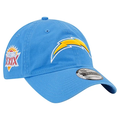Casquette ajustable Distinct 9TWENTY des Chargers de Los Angeles New Era bleu poudré pour hommes