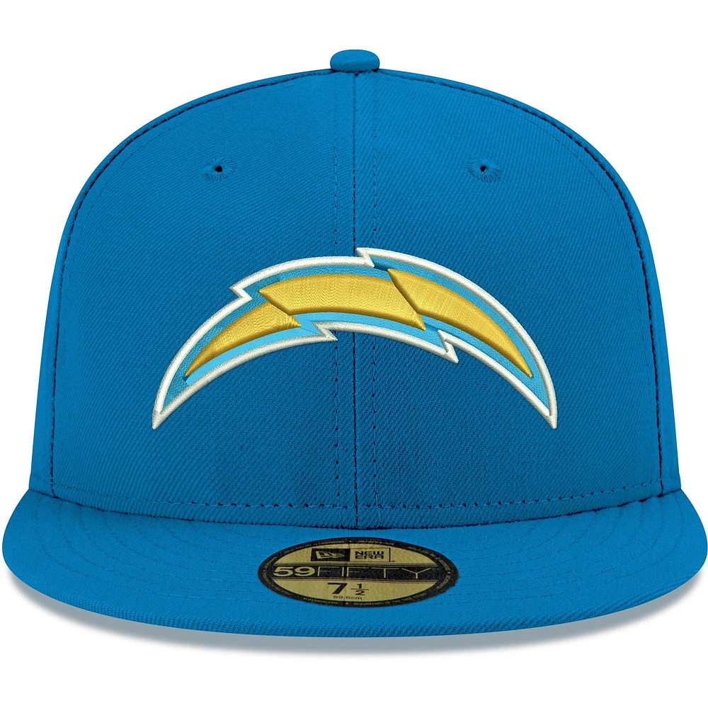 Men's New Era Powder Blue Los Angeles Chargers Omaha 59FIFTY Fitted Hat