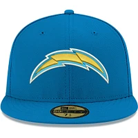 Men's New Era Powder Blue Los Angeles Chargers Omaha 59FIFTY Fitted Hat
