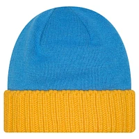 Men's New Era Powder Blue Los Angeles Chargers Oversize Cuffed Knit Hat