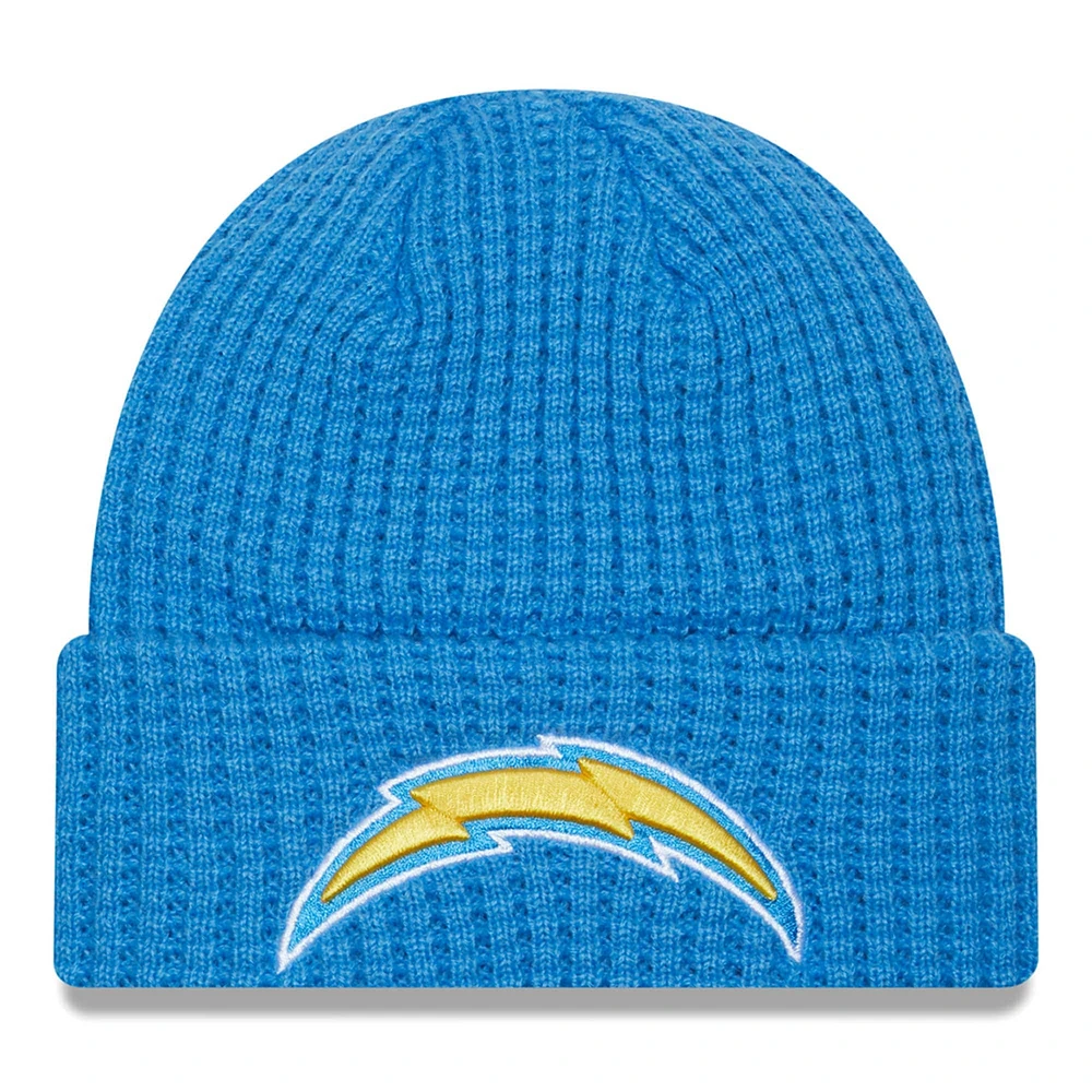 Men's New Era Powder Blue Los Angeles Chargers Prime Cuffed Knit Hat