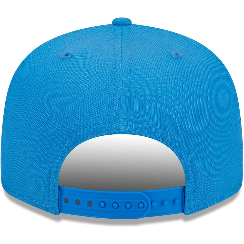 Men's New Era Powder Blue Los Angeles Chargers Word 9FIFTY Snapback Hat
