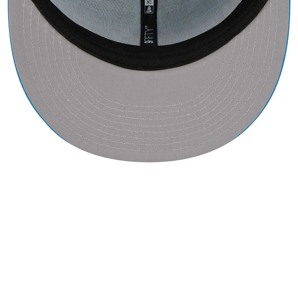 Men's New Era Powder Blue Los Angeles Chargers Word 9FIFTY Snapback Hat
