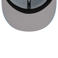 Men's New Era Powder Blue Los Angeles Chargers Word 9FIFTY Snapback Hat