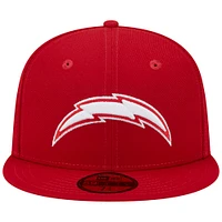 Men's New Era Scarlet Los Angeles Chargers Super Bowl XXIX Main Patch 59FIFTY Fitted Hat
