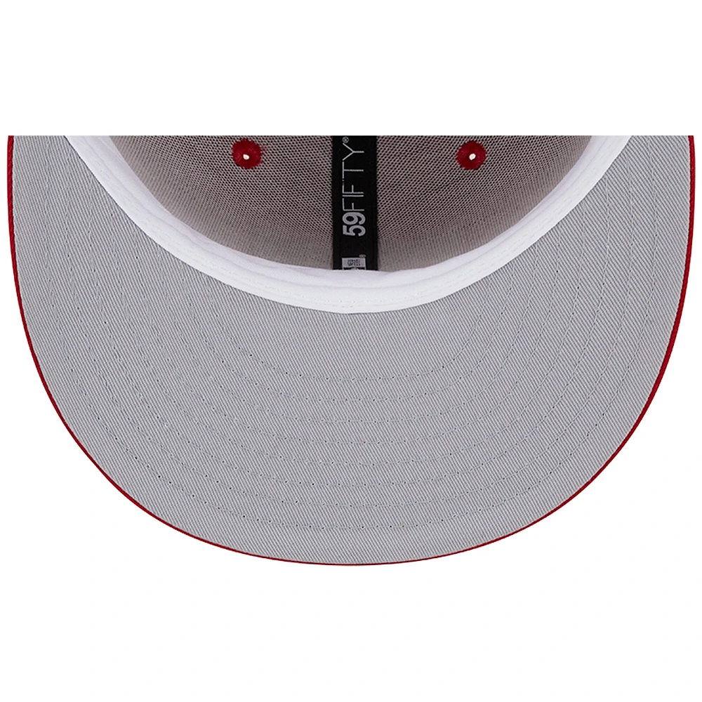 Men's New Era Scarlet Los Angeles Chargers Super Bowl XXIX Main Patch 59FIFTY Fitted Hat