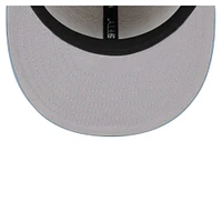 Men's New Era Stone/Light Blue Los Angeles Chargers City Originals Lifestyle Two-Tone 59FIFTY Fitted Hat
