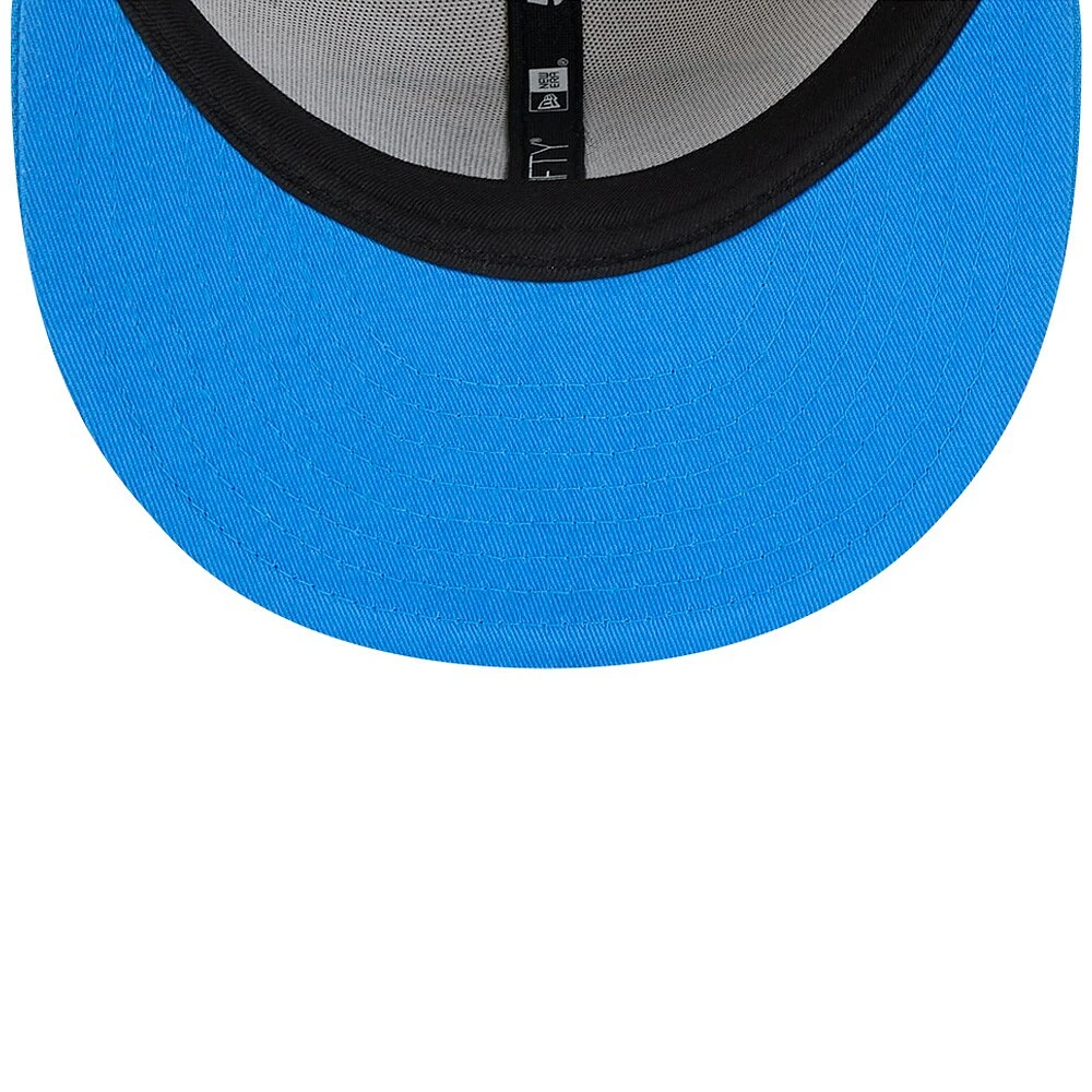 Men's New Era Stone/Powder Blue Los Angeles Chargers 2024 Sideline Historic 59FIFTY Fitted Hat