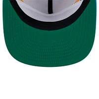 Men's New Era Stone/Powder Blue Los Angeles Chargers Athletic Golfer Snapback Hat