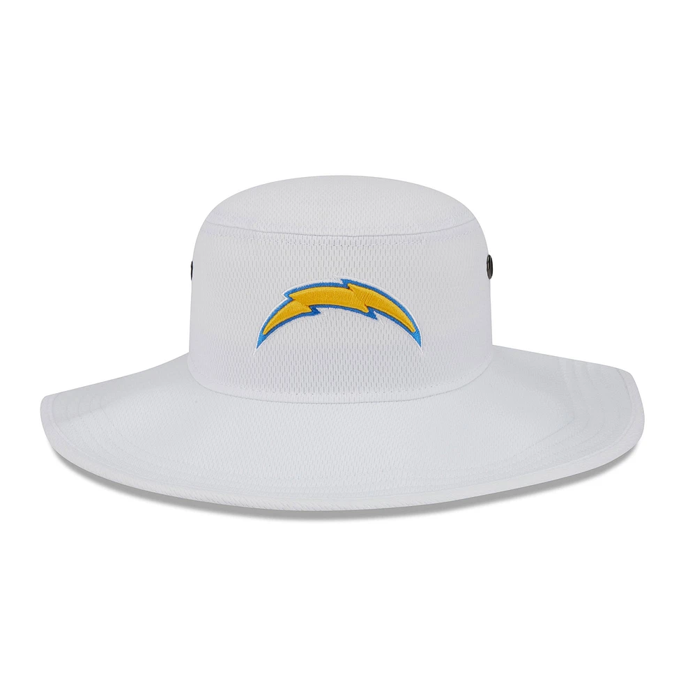 Men's New Era White Los Angeles Chargers 2023 NFL Training Camp Panama Bucket Hat