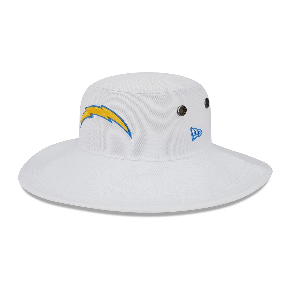 Men's New Era White Los Angeles Chargers 2023 NFL Training Camp Panama Bucket Hat