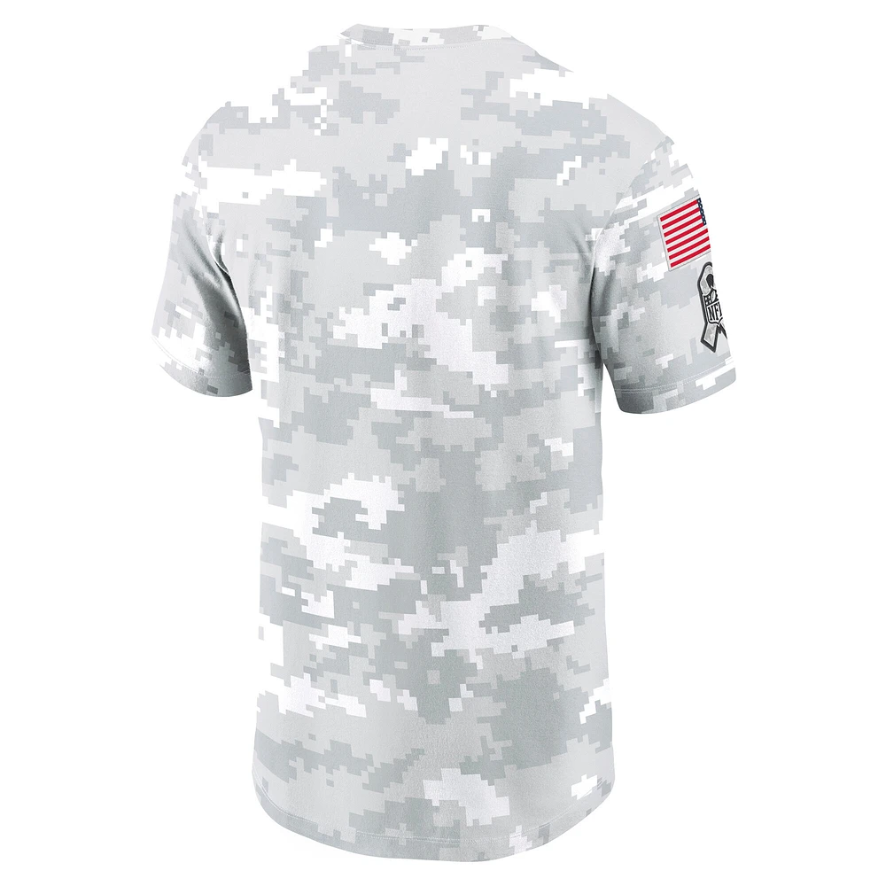 Men's Nike Arctic Camo Los Angeles Chargers 2024 Salute To Service Performance T-Shirt