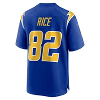 Men's Nike Brenden Rice Royal Los Angeles Chargers  2nd Alternate Game Player Jersey