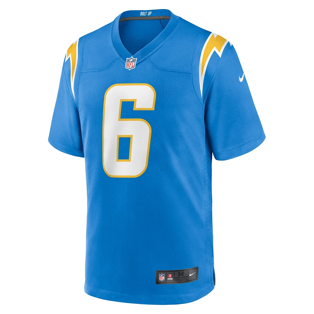 Men's Nike Denzel Perryman  Powder Blue Los Angeles Chargers Team Game Jersey