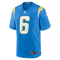 Men's Nike Denzel Perryman  Powder Blue Los Angeles Chargers Team Game Jersey