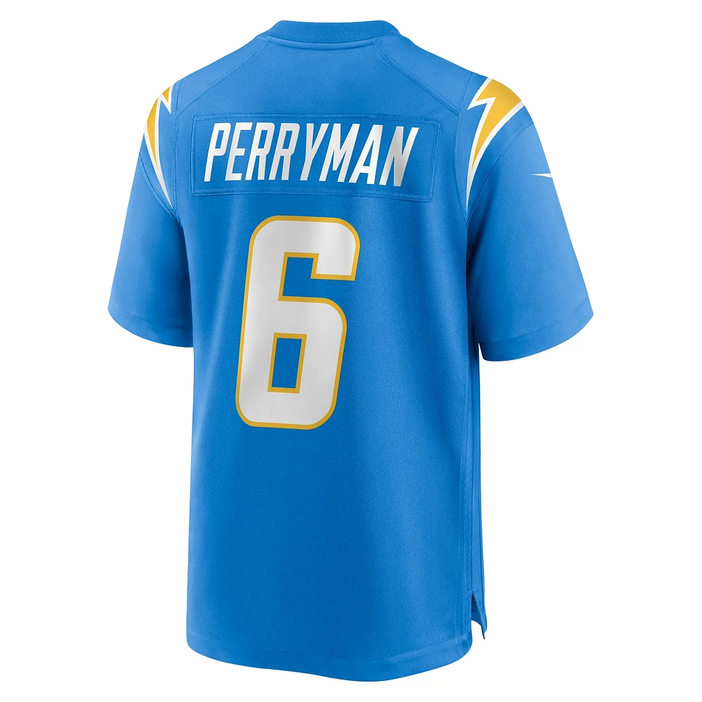 Men's Nike Denzel Perryman  Powder Blue Los Angeles Chargers Team Game Jersey