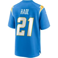 Maillot de joueur retraité du match des Chargers Los Angeles Nike John Hadl pour homme, bleu poudre