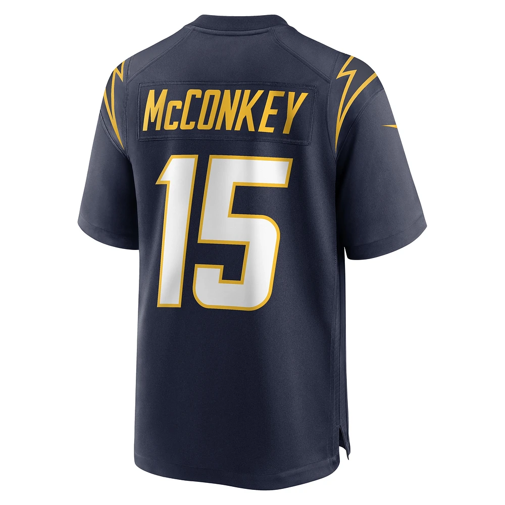 Men's Nike Ladd McConkey Navy Los Angeles Chargers Alternate Game Jersey