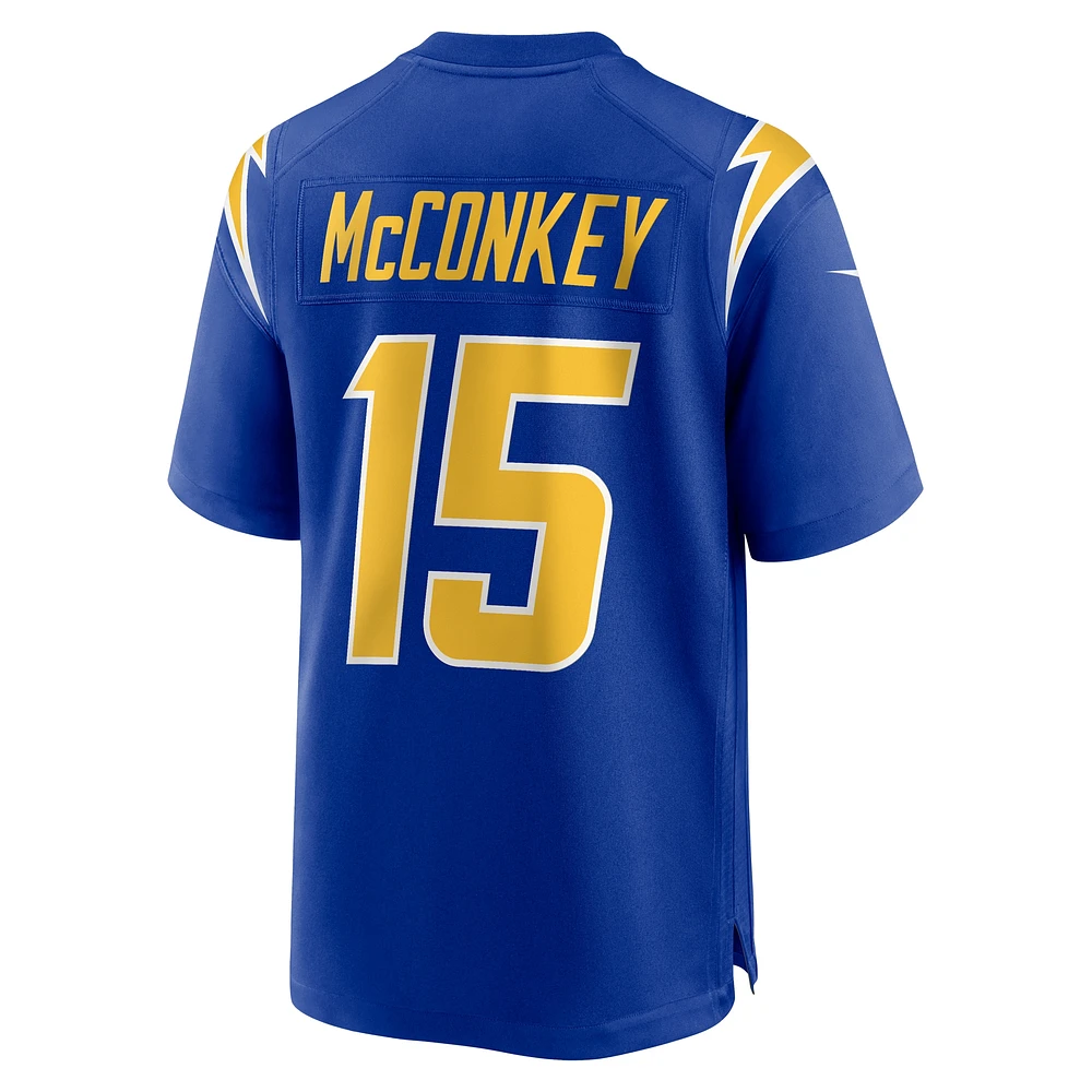 Men's Nike Ladd McConkey Royal Los Angeles Chargers Alternate Game Jersey