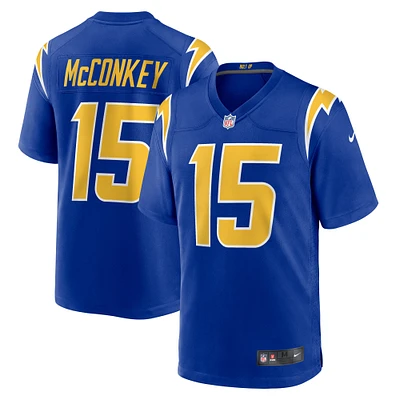Men's Nike Ladd McConkey Royal Los Angeles Chargers Alternate Game Jersey