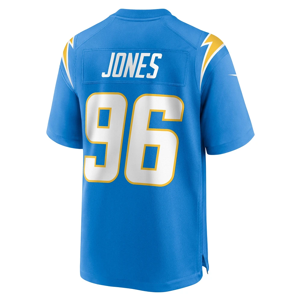 Men's Nike Naquan Jones  Powder Blue Los Angeles Chargers Team Game Jersey
