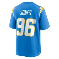 Men's Nike Naquan Jones  Powder Blue Los Angeles Chargers Team Game Jersey