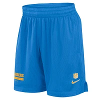 Men's Nike Powder Blue Los Angeles Chargers 2024 Sideline Performance Mesh Shorts