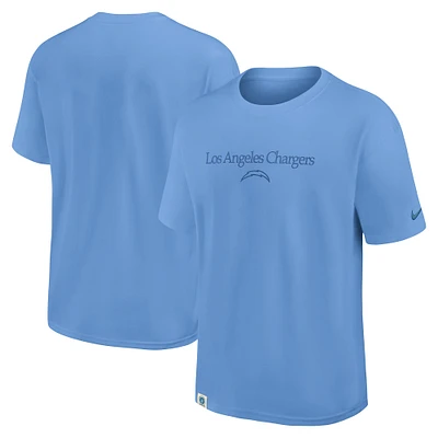 T-shirt Nike Glory Max90 bleu poudre pour homme des Los Angeles Chargers