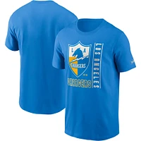 Men's Nike  Powder Blue Los Angeles Chargers Lockup Essential T-Shirt