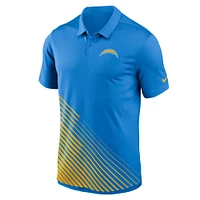 Polo Nike Los Angeles Chargers Vapor Performance pour Homme - Bleu poudré