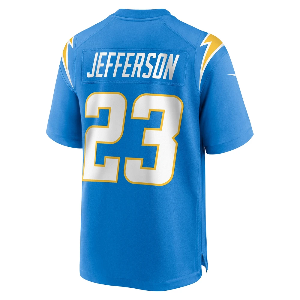 Men's Nike Tony Jefferson  Powder Blue Los Angeles Chargers Team Game Jersey
