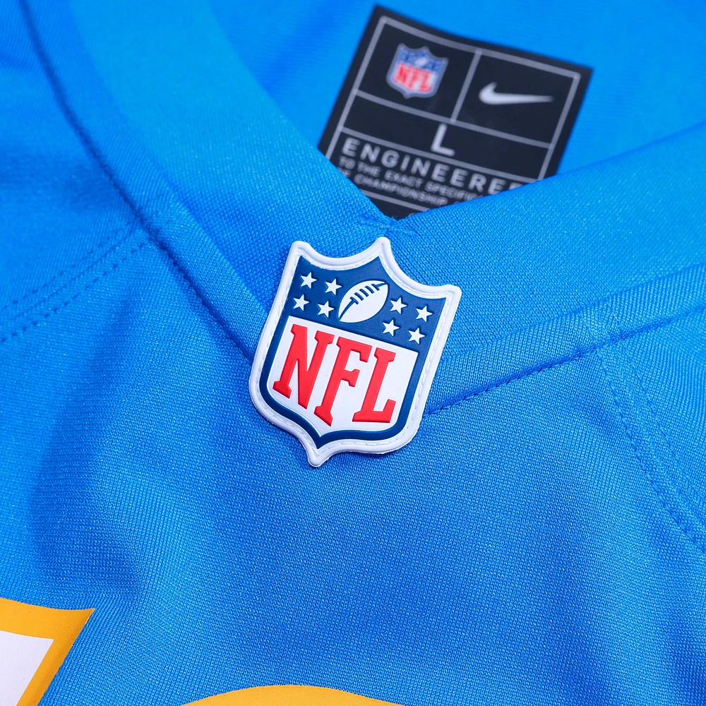 Men's Nike Tyler Conklin  Powder Blue Los Angeles Chargers Team Game Jersey