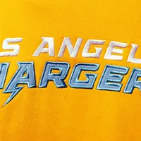 Men's Powder Blue/Gold Los Angeles Chargers Big & Tall Pullover Hoodie